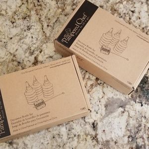 2 Pampered Chef Decorator Bottle Sets